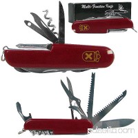 Whetstone 13 Function Swiss Type Army Knife, Red   563268837